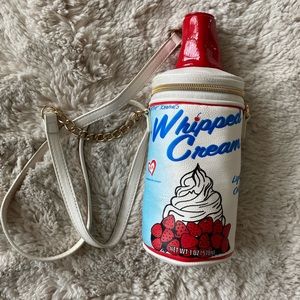 Betsy Johnson whipped cream crossbody purse